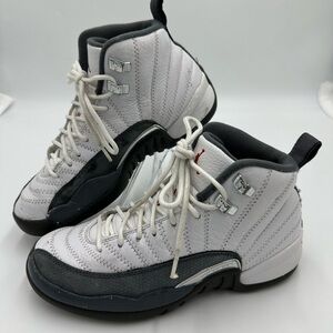 Jordan High-Top Sneakers - White and Black 6Y- 38.5